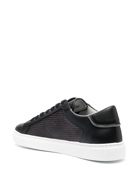 round-toe low-top sneakers